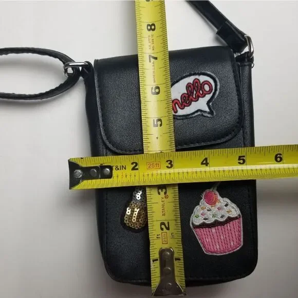 American Eagle Emoji Black Mini Crossbody Bag - Picture 10 of 11